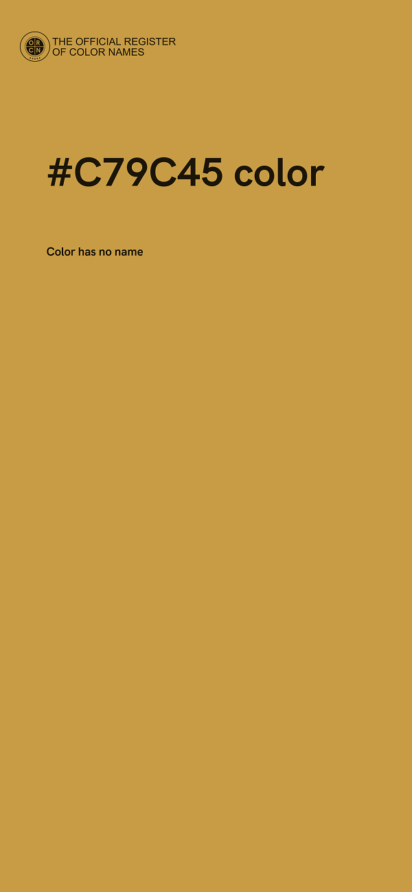 #C79C45 color image