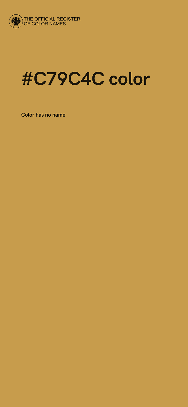 #C79C4C color image