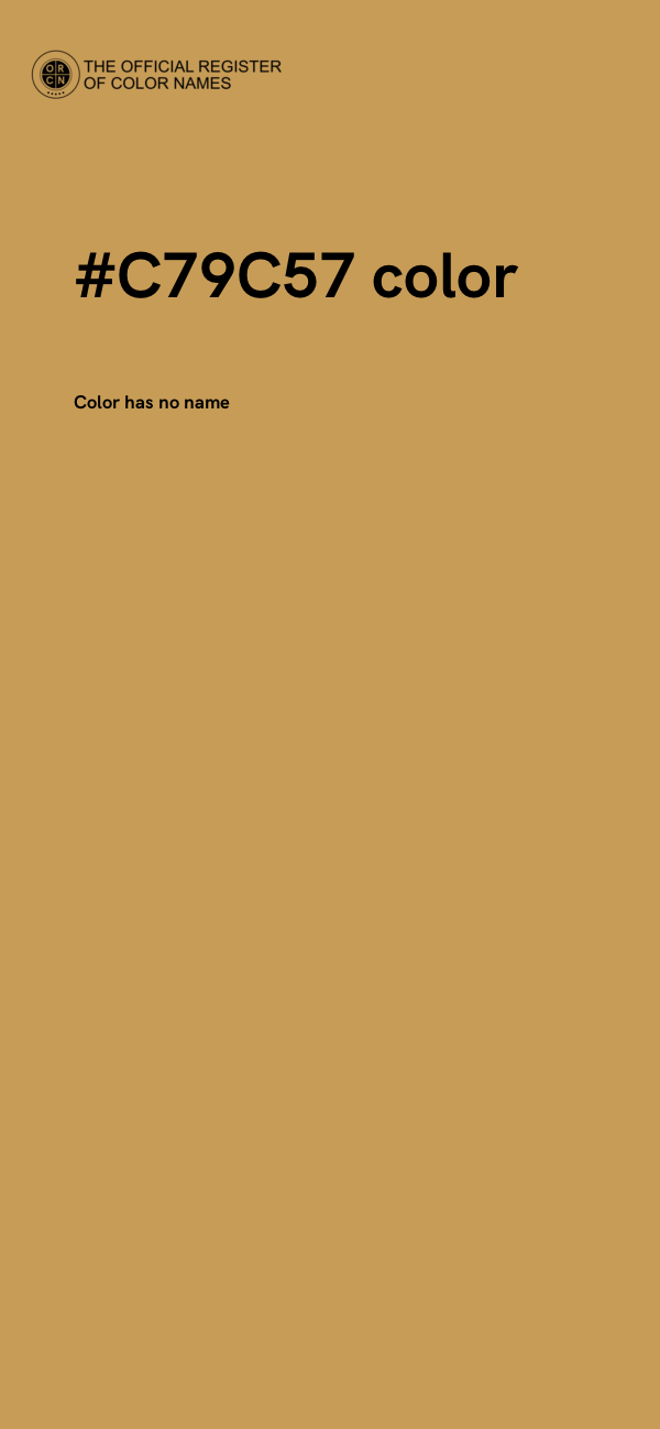 #C79C57 color image