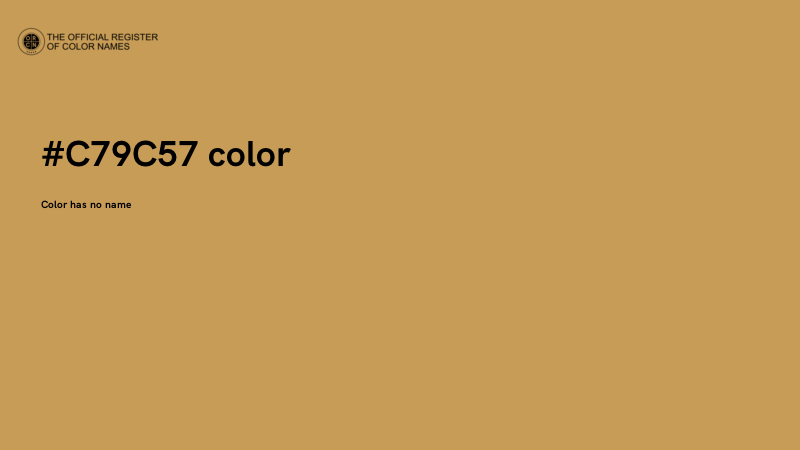 #C79C57 color image
