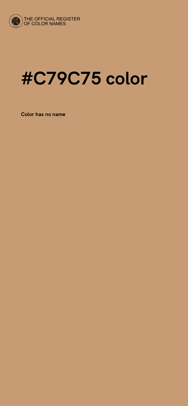 #C79C75 color image