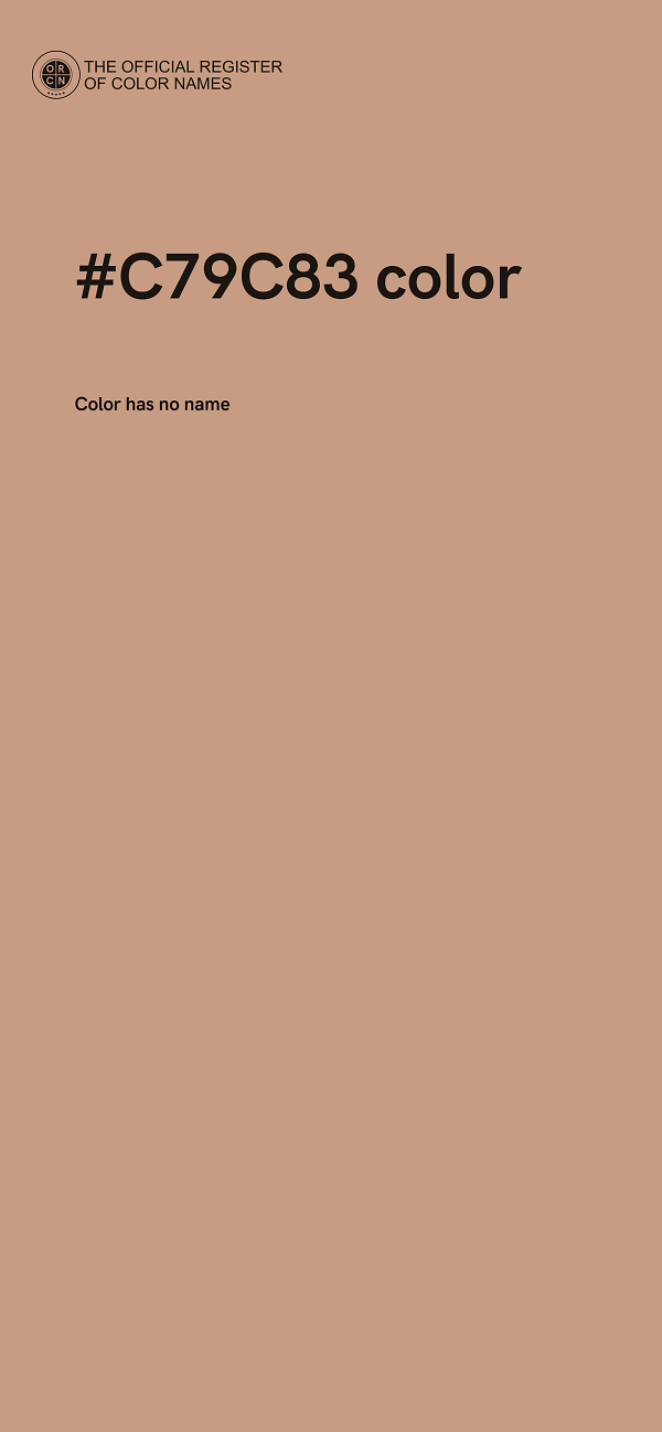 #C79C83 color image