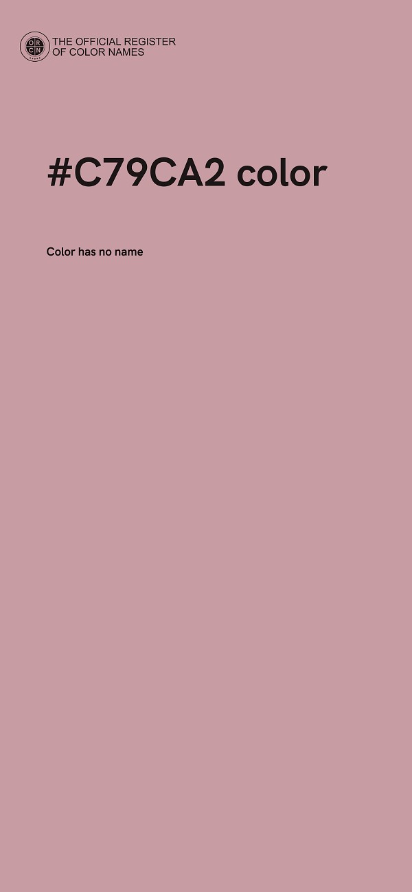 #C79CA2 color image