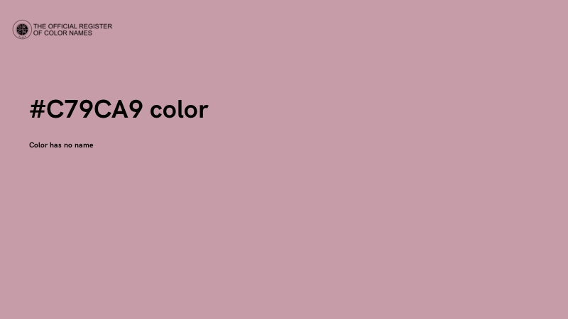 #C79CA9 color image
