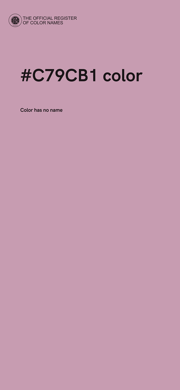 #C79CB1 color image