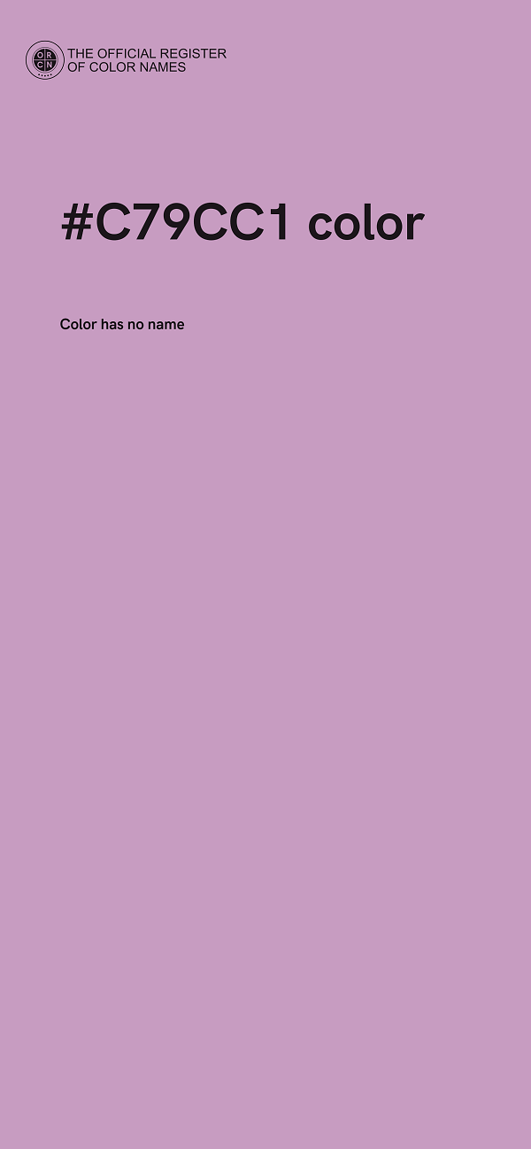#C79CC1 color image