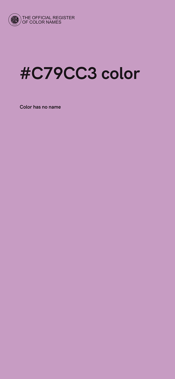 #C79CC3 color image