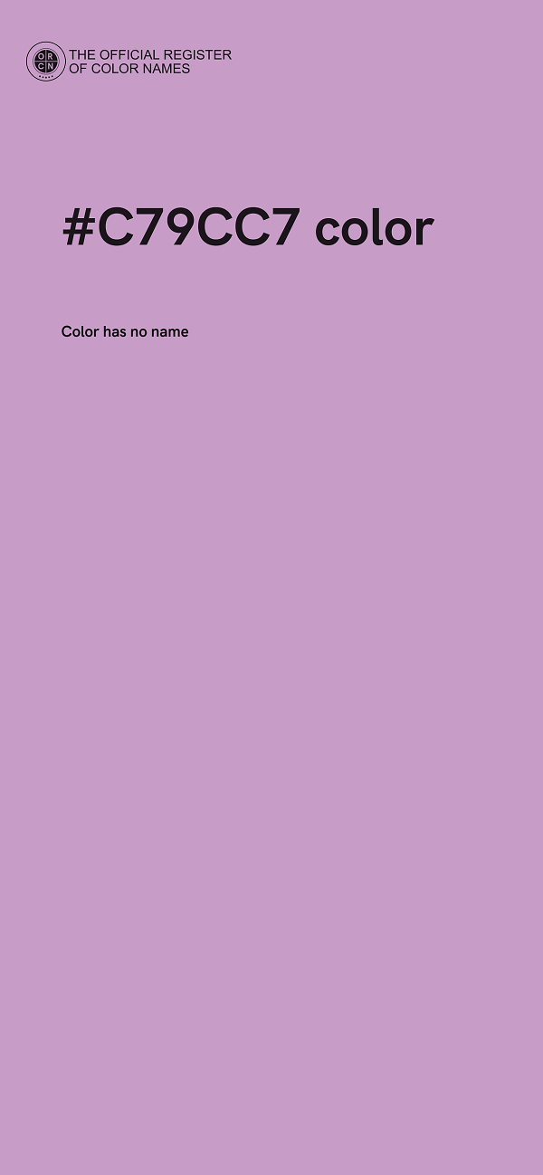 #C79CC7 color image