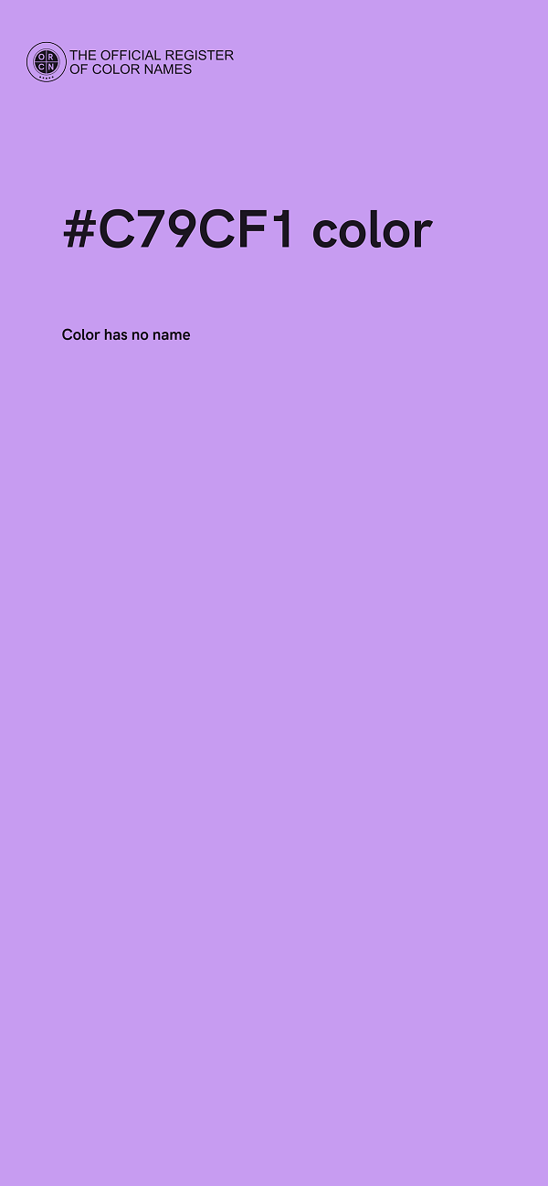 #C79CF1 color image