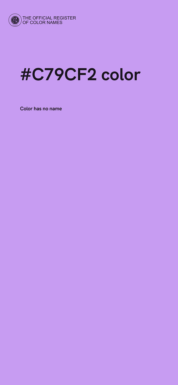 #C79CF2 color image