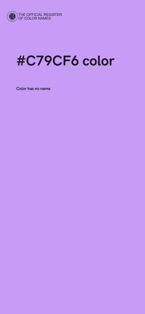 #C79CF6 color image