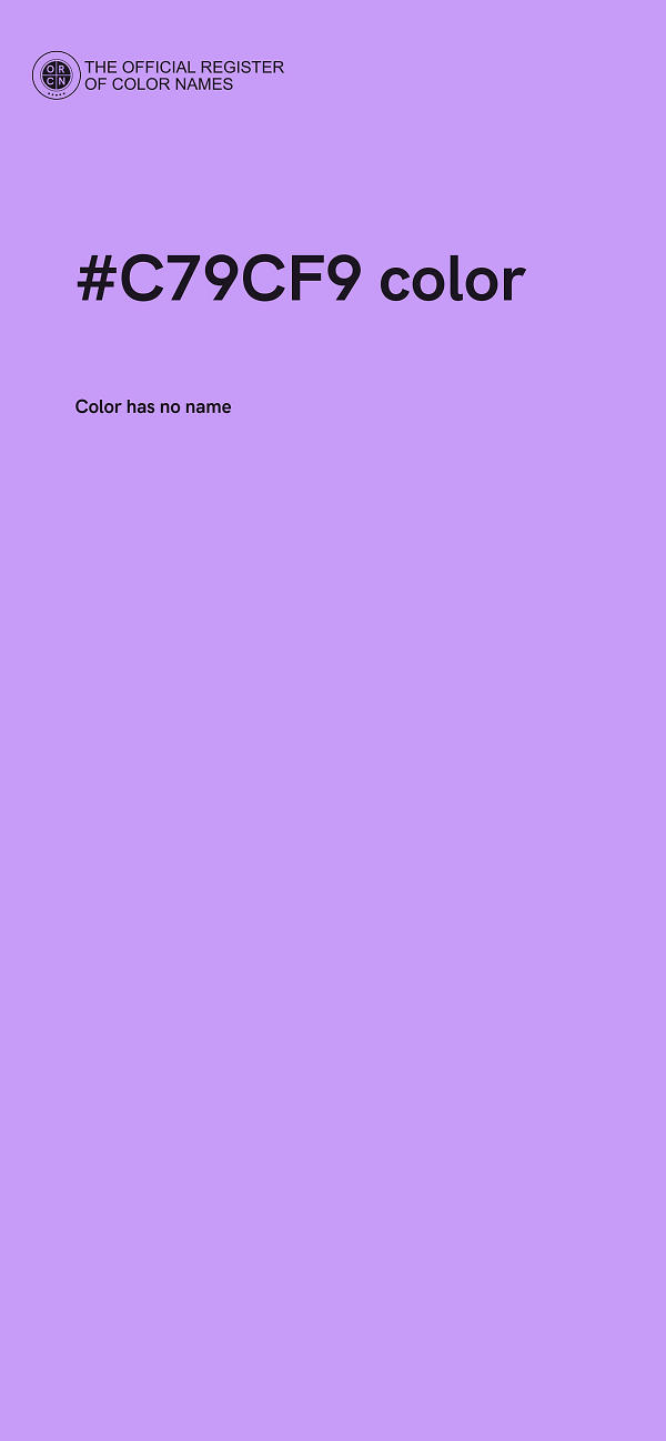 #C79CF9 color image