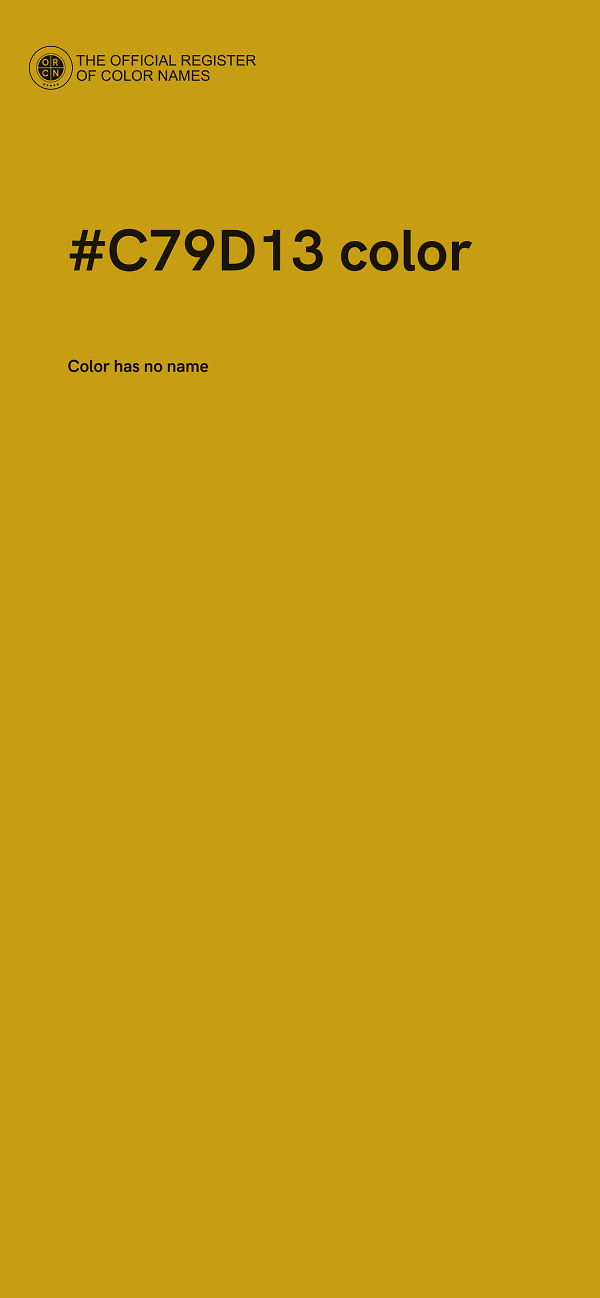 #C79D13 color image