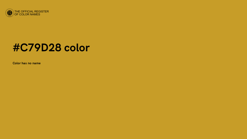 #C79D28 color image