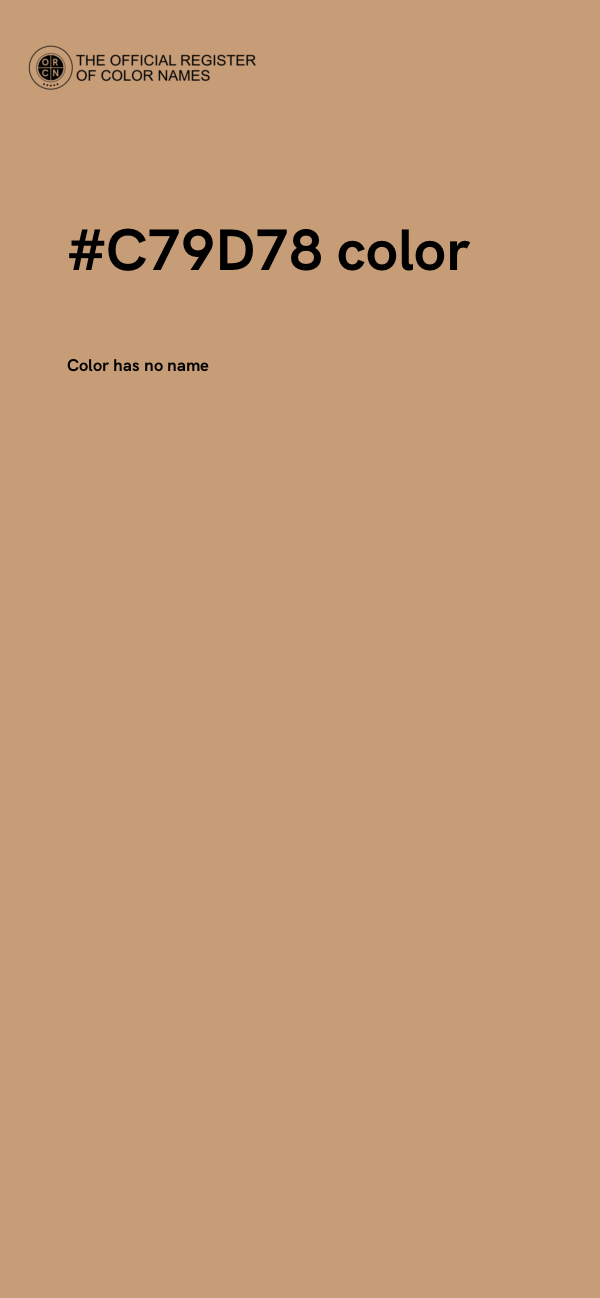 #C79D78 color image