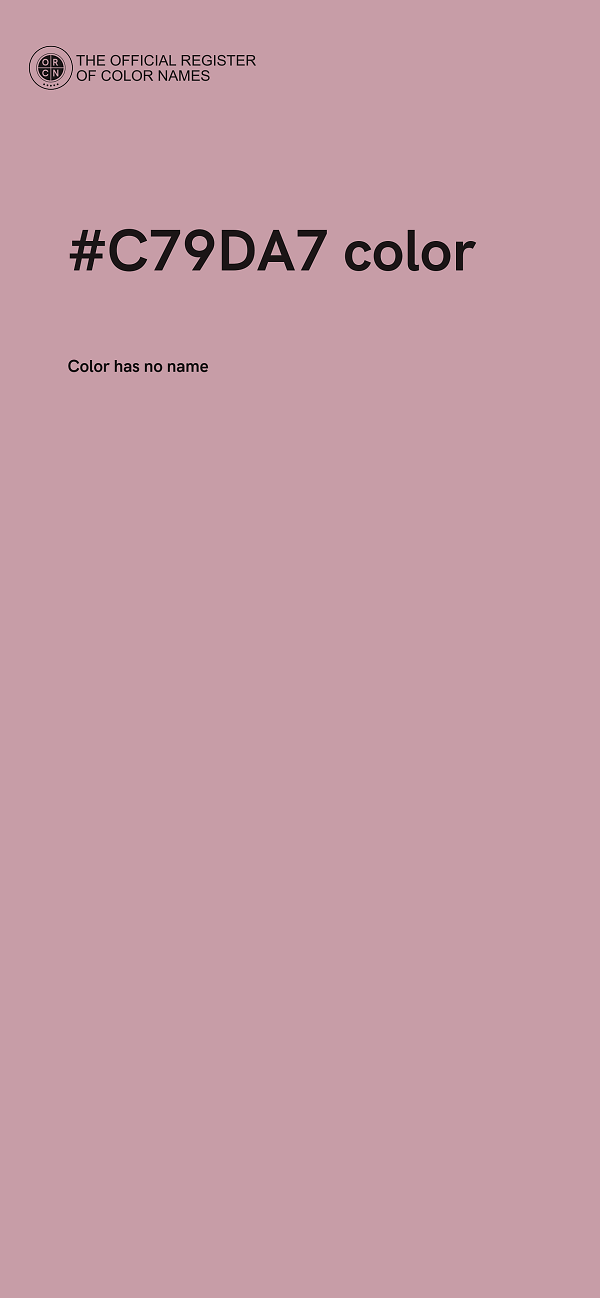 #C79DA7 color image