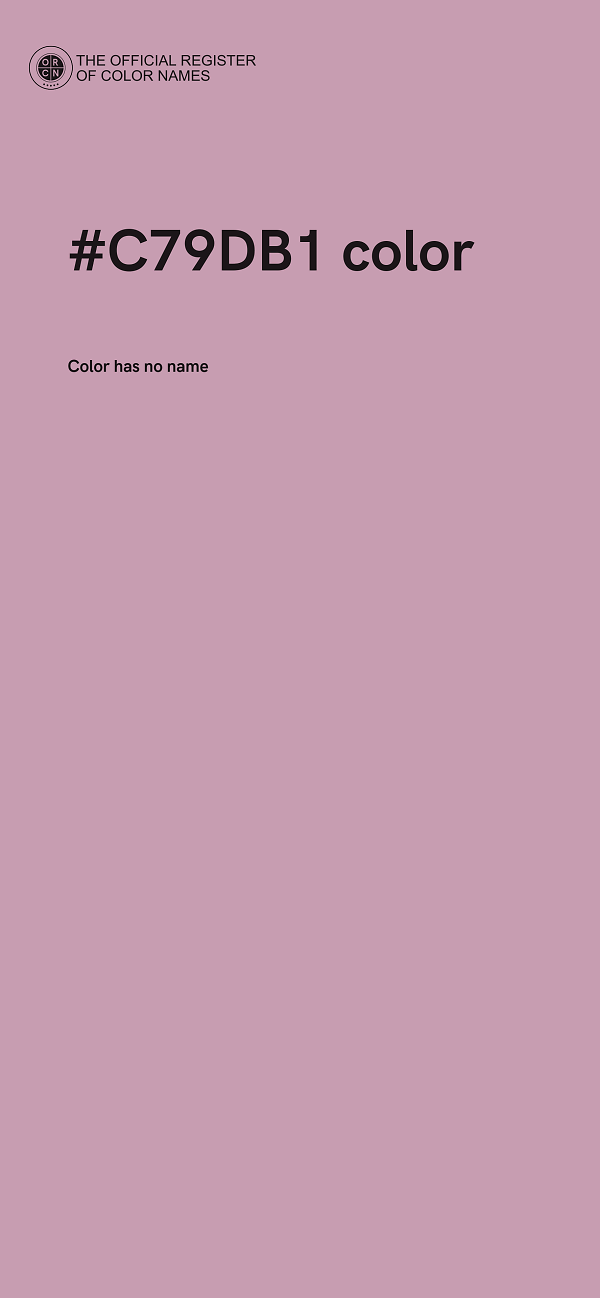 #C79DB1 color image