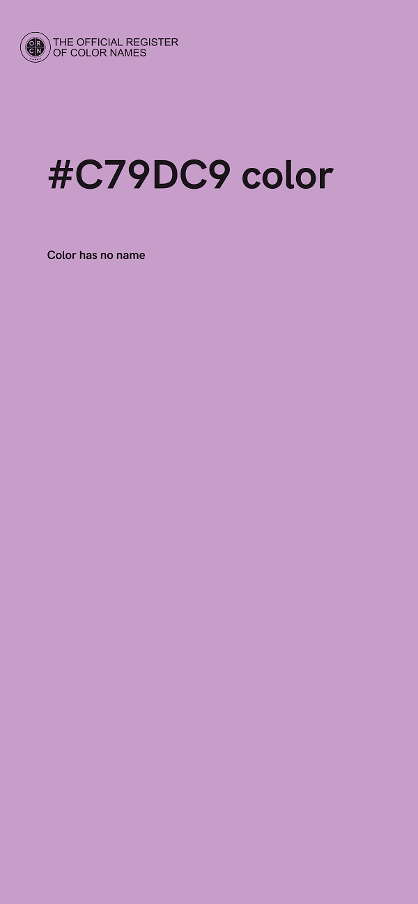 #C79DC9 color image