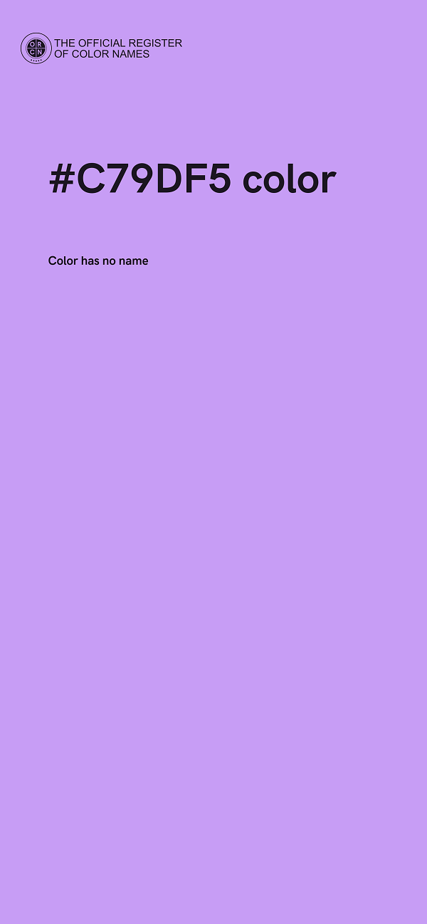 #C79DF5 color image