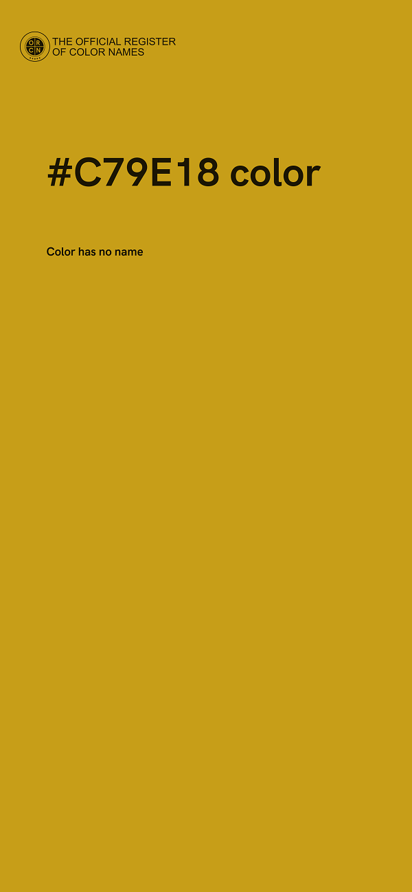#C79E18 color image