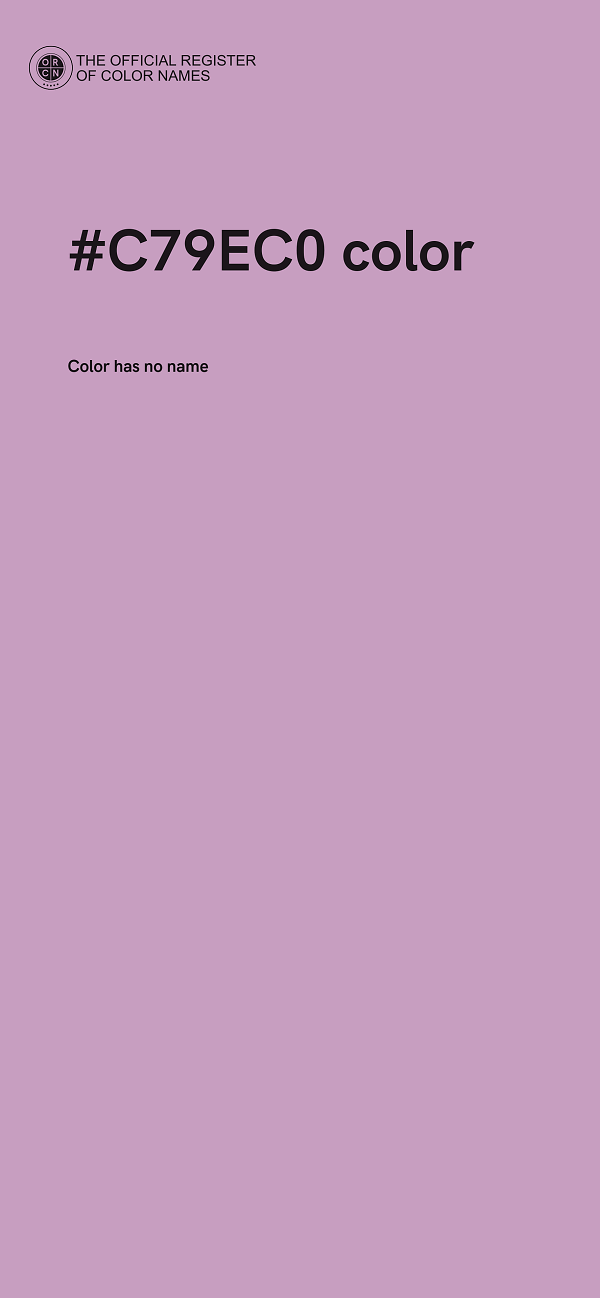 #C79EC0 color image