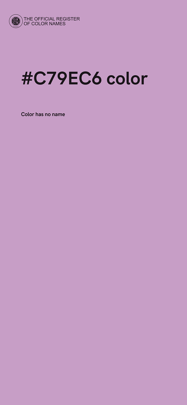 #C79EC6 color image