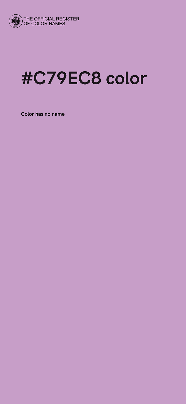 #C79EC8 color image