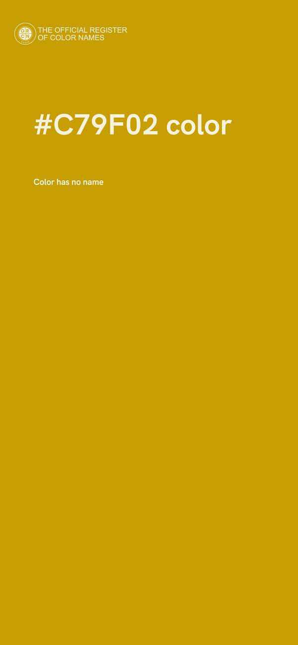 #C79F02 color image
