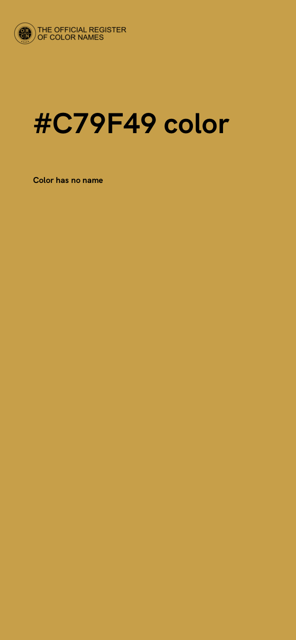 #C79F49 color image