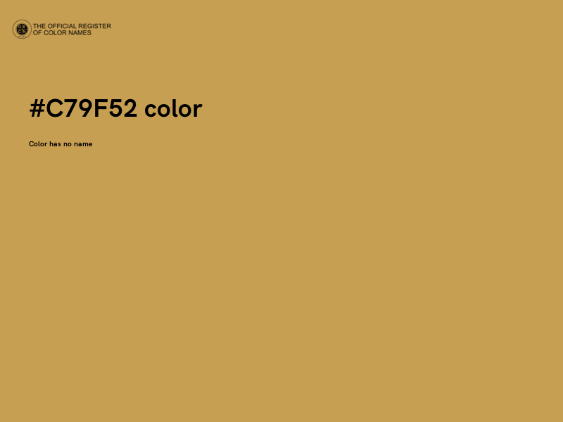 #C79F52 color image