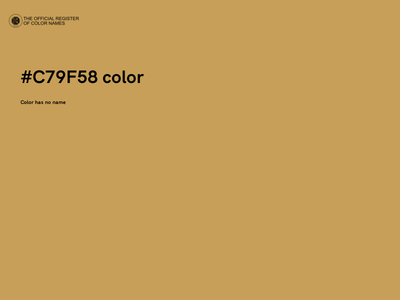#C79F58 color image