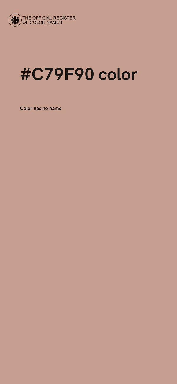#C79F90 color image