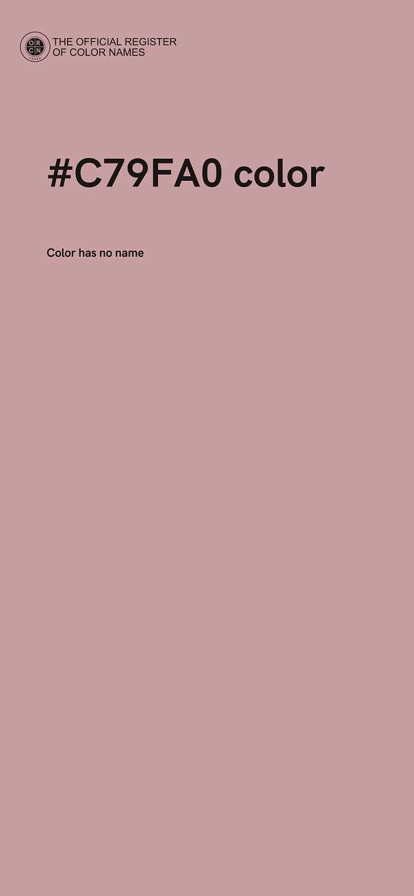 #C79FA0 color image