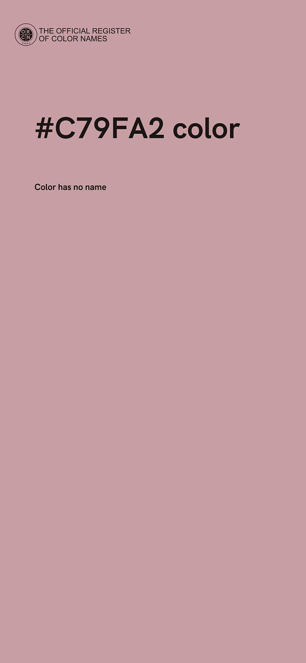 #C79FA2 color image