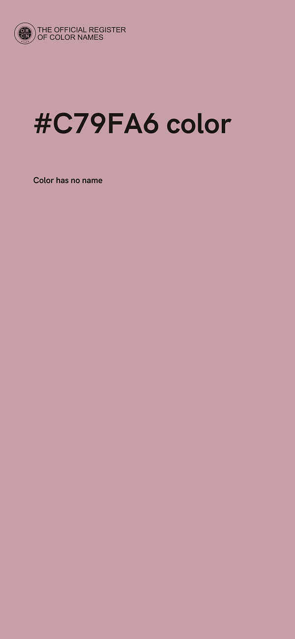 #C79FA6 color image