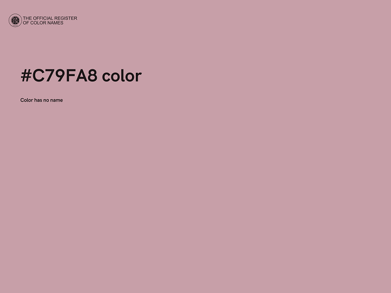 #C79FA8 color image