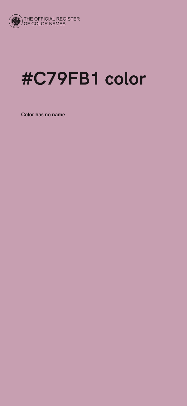 #C79FB1 color image