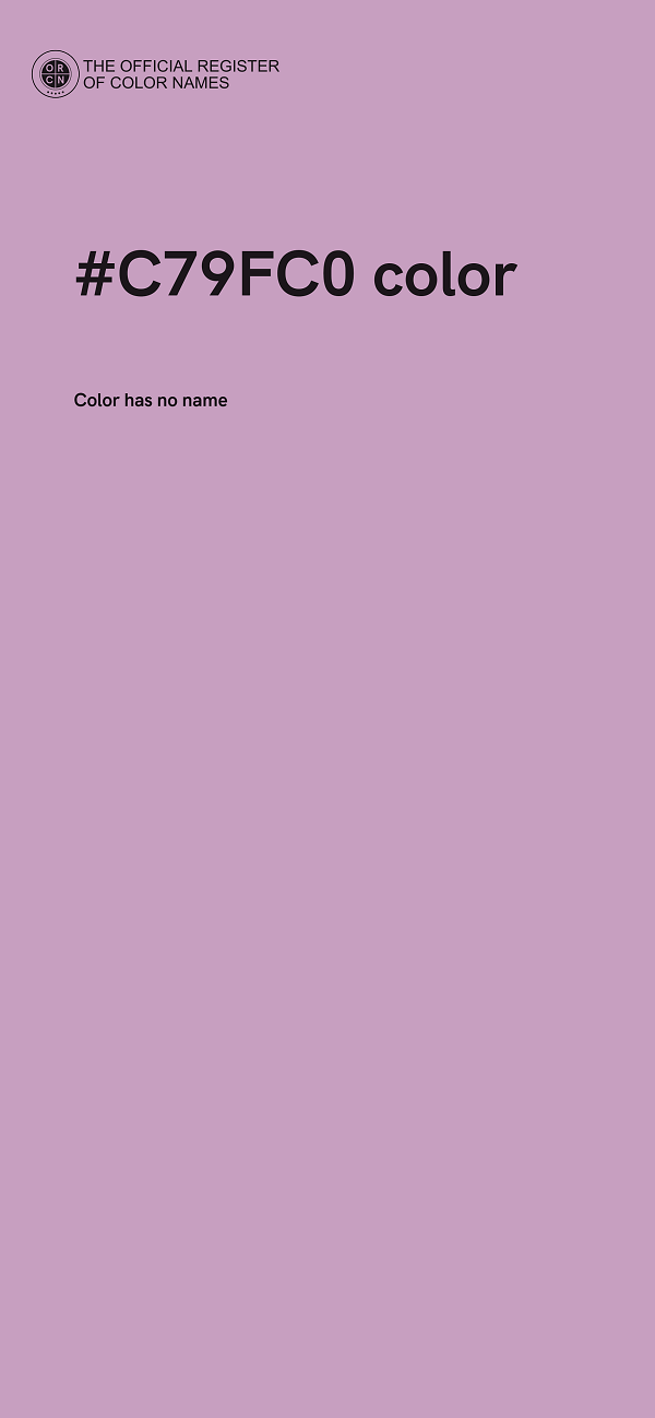 #C79FC0 color image