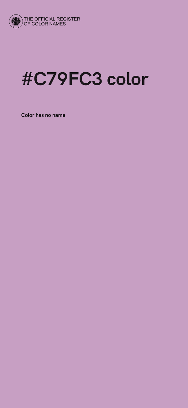 #C79FC3 color image
