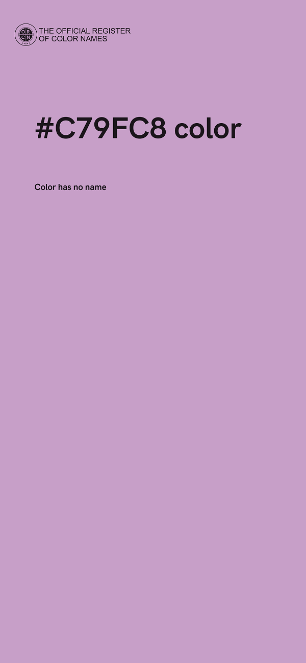 #C79FC8 color image