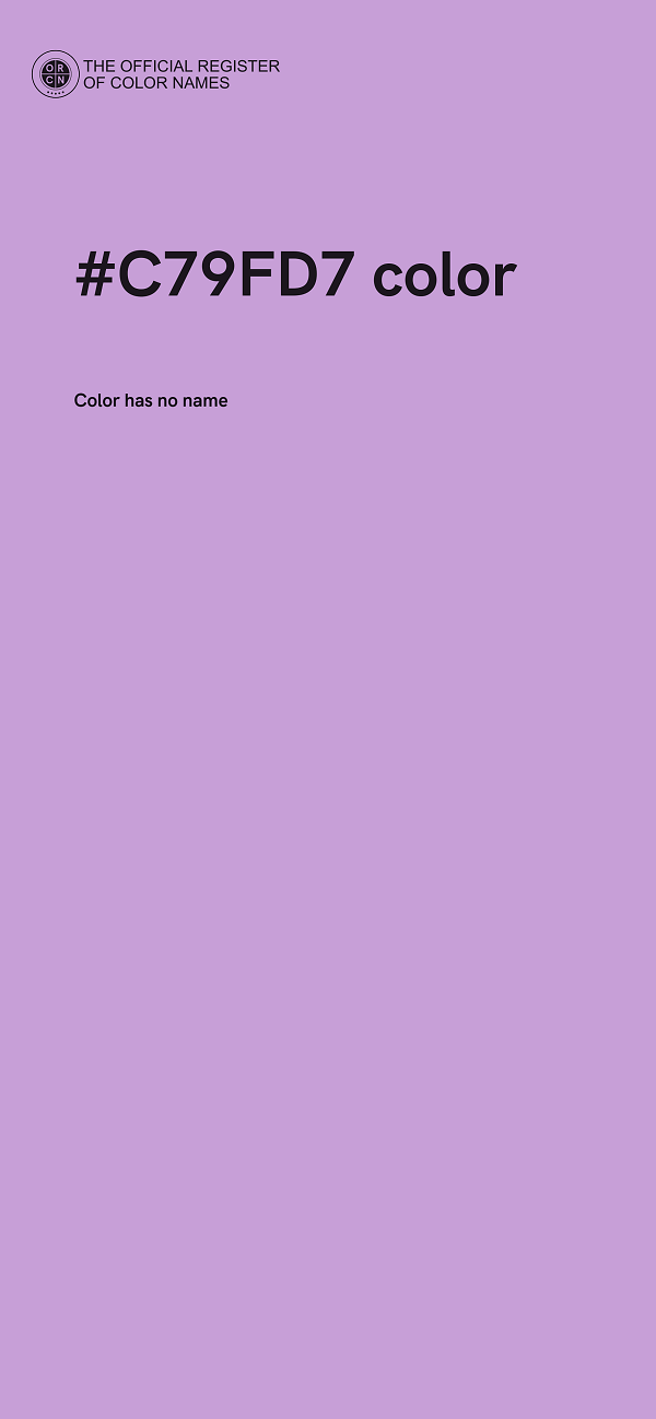 #C79FD7 color image
