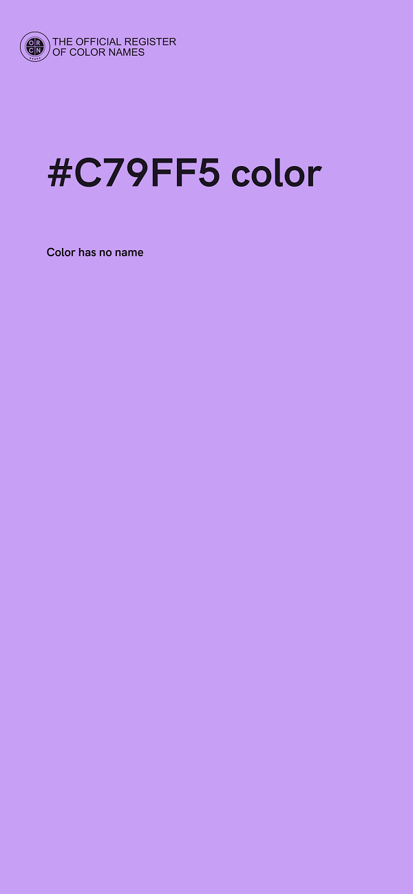 #C79FF5 color image