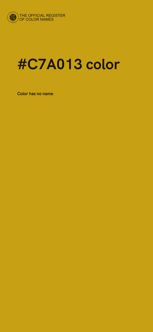 #C7A013 color image