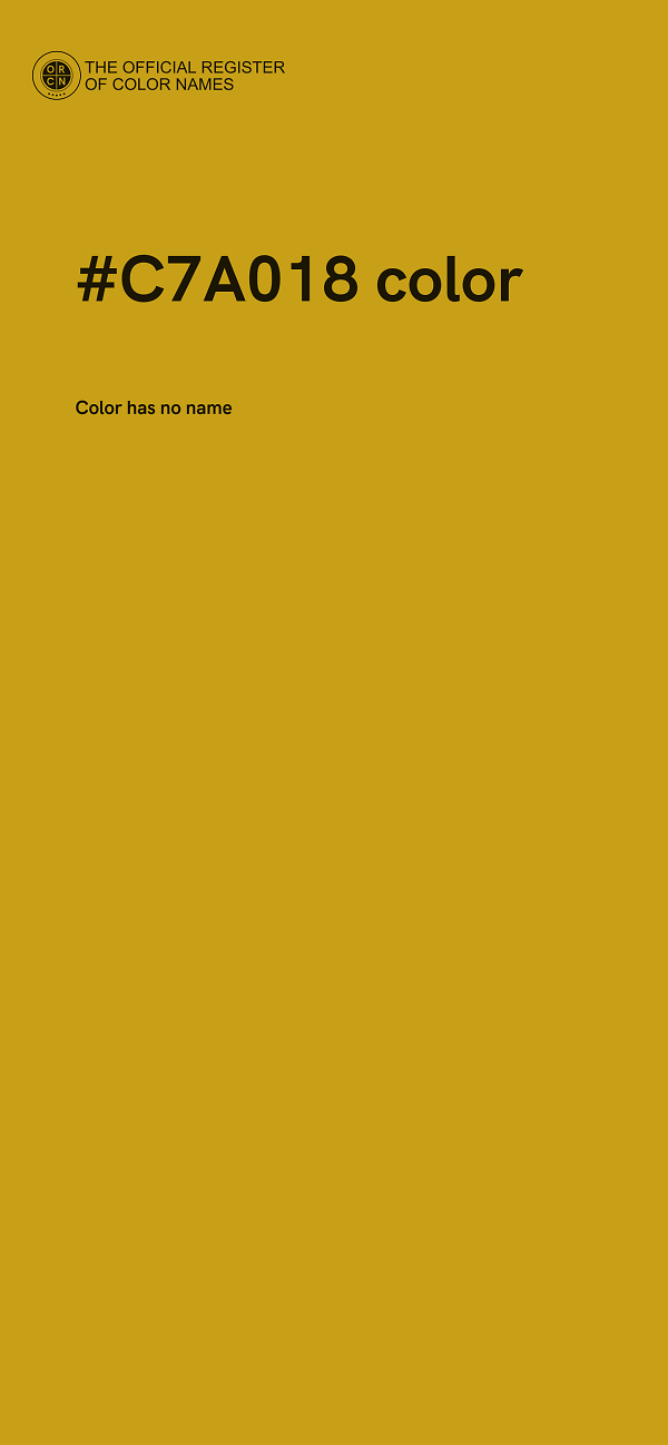 #C7A018 color image