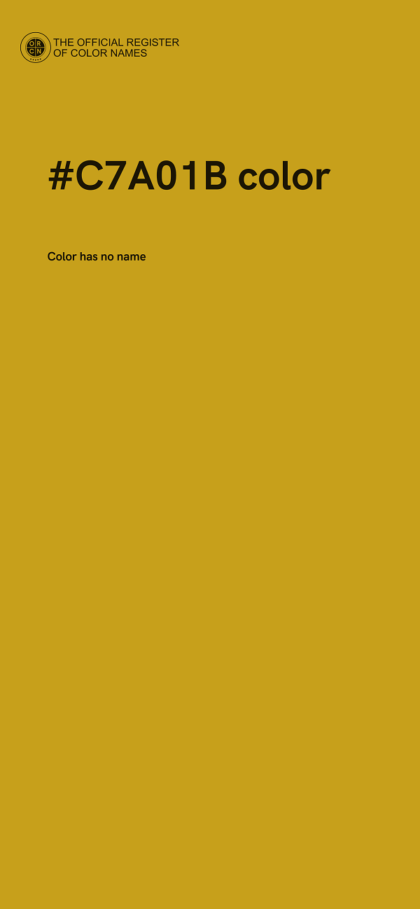 #C7A01B color image