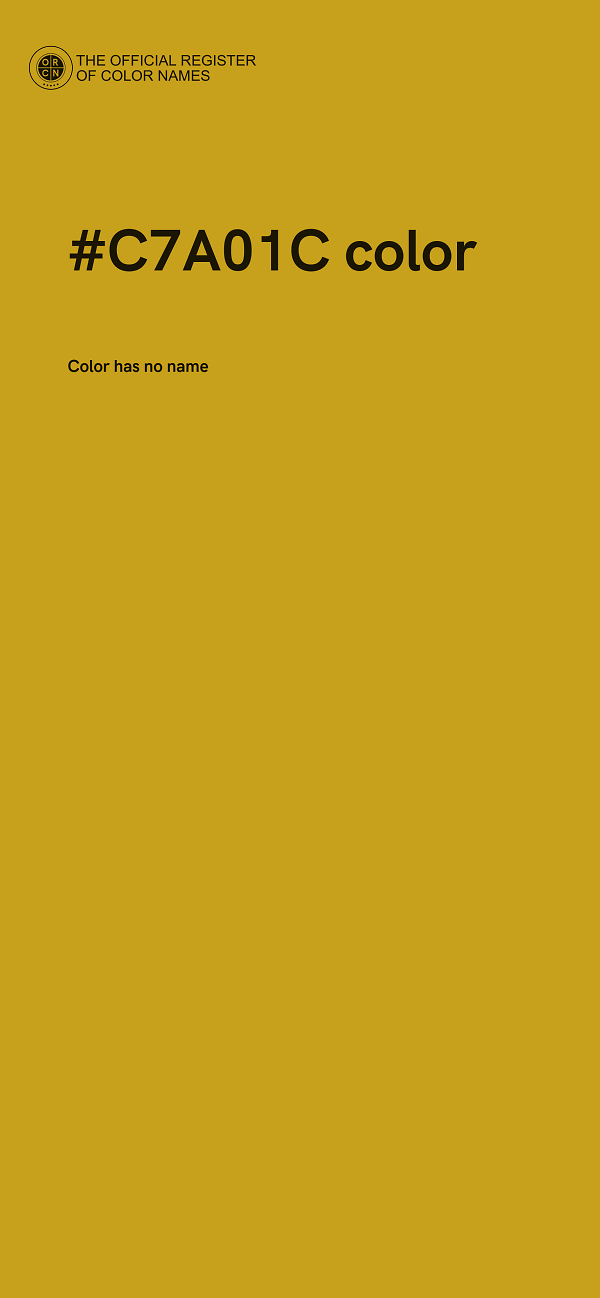 #C7A01C color image