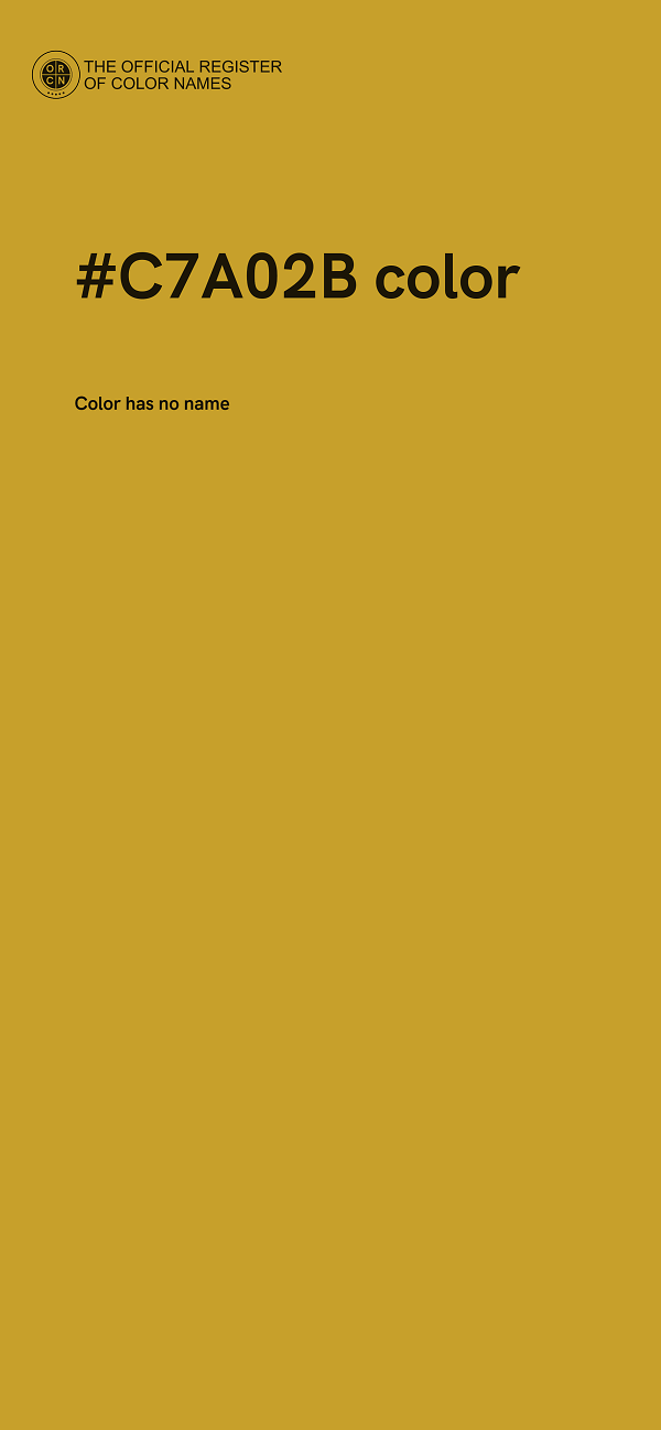 #C7A02B color image