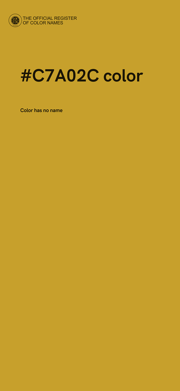 #C7A02C color image