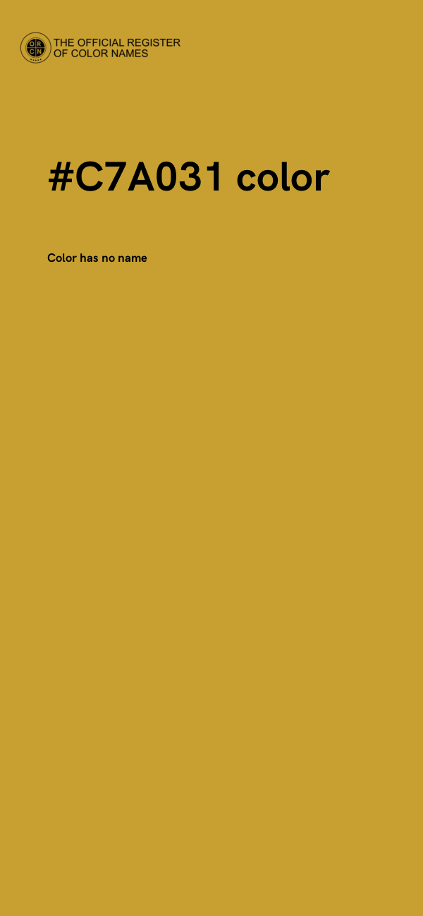 #C7A031 color image