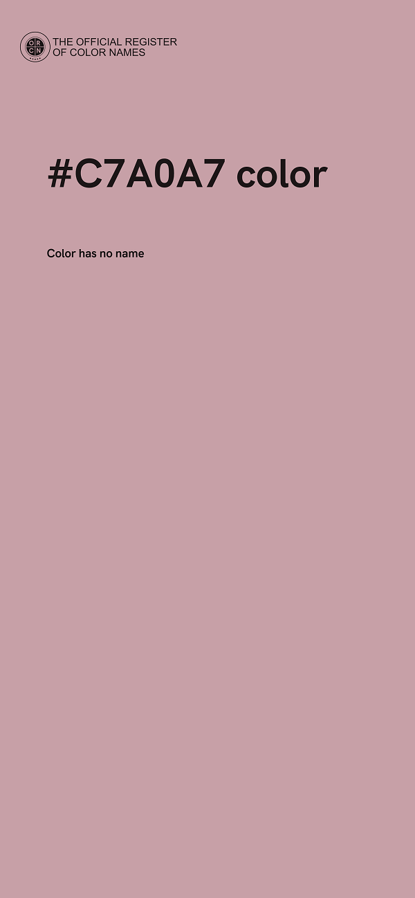 #C7A0A7 color image